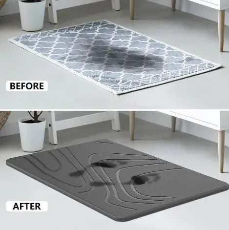 Premium Diatomite Bath Mat – Quick-Dry, Non-Slip Luxury Stone Design