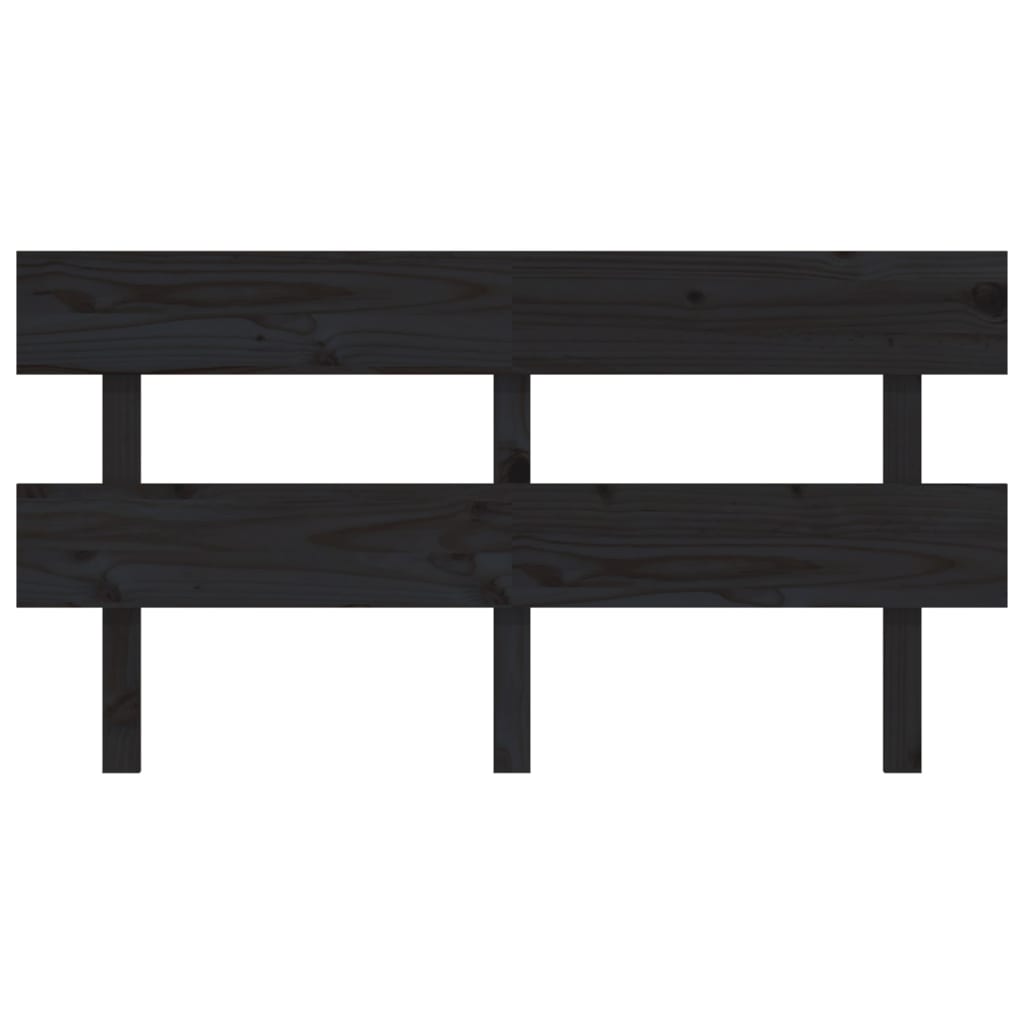 Somerset Manor Pine Headboard – Timeless Black Finish"